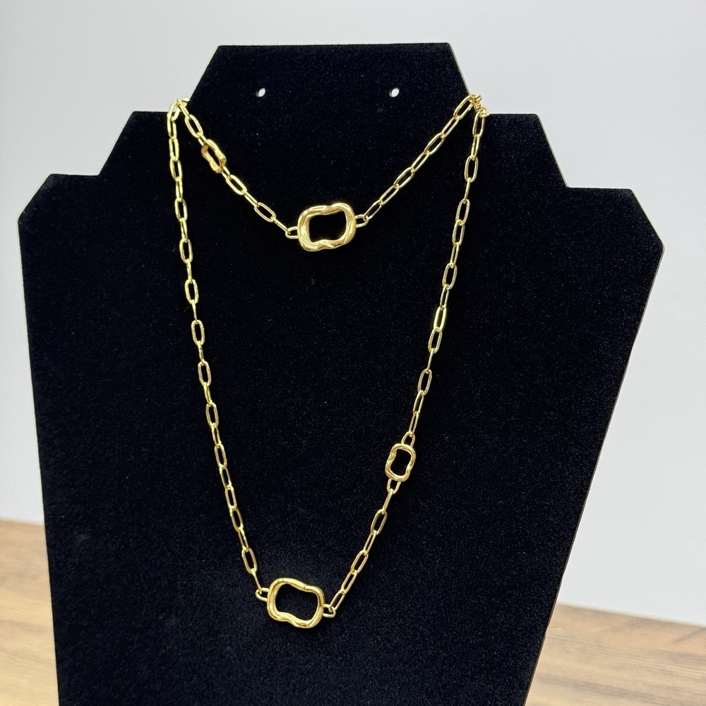 SLIDE JEWELRY 18K Gold Plated Necklace & Bracelet Set‎ Adjustable Zirconia - Picture 8 of 16